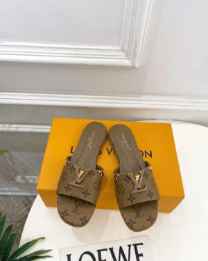 Louis Vuitton Lock It Flat Mules Monogram
