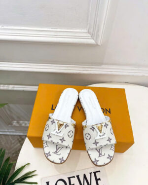 Louis Vuitton Lock It Flat Mules Monogram