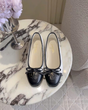 Chanel Coco Tweed Ballerina Flats Shoes
