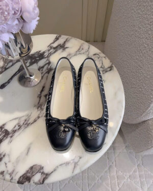 Chanel Coco Tweed Ballerina Flats Shoes