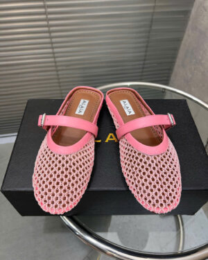 Alaïa Mesh Ballet Flats Mule