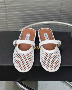 Alaïa Mesh Ballet Flats Mule