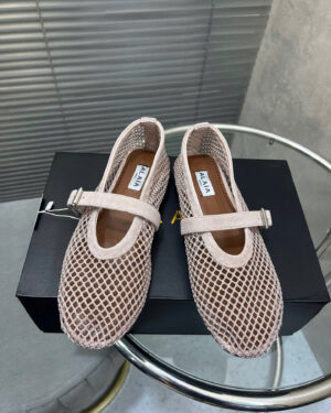 Alaïa Mesh Ballet Flats Shoes