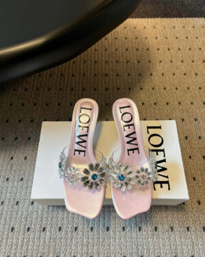 Loewe Paula's Ibiza Toy Crystal Flowers Sandals