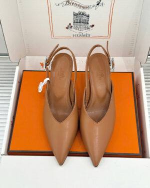 Hermès Lover 40 Slingback Pump Shoes