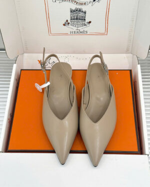 Hermès Lover Slingback Flat Shoes