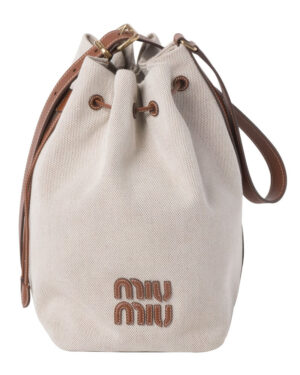 Miumiu Canvas And Leather