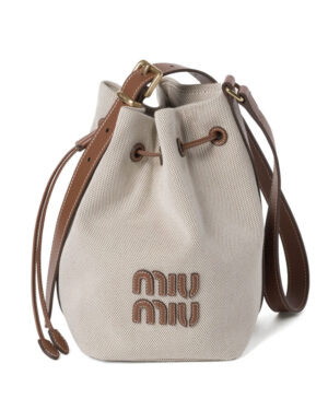 Miumiu Canvas And Leather