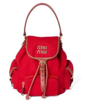 Miumiu Canvas And Leather