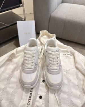 Dior Tech Sneaker in Suede Calfskin Women's Shoes