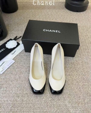 Chanel Iridescent Lambskin Heeled Pumps Shoes