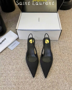 Saint Laurent L'entracte Slingback Pumps Shoes 6cm