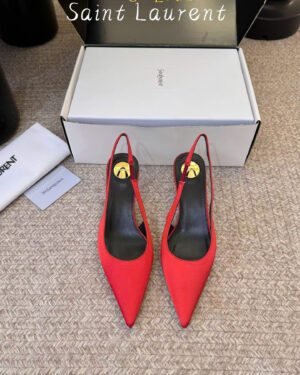 Saint Laurent L'entracte Slingback Pumps Shoes 6cm
