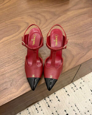 Chanel Coco Mary janes Slingback Shoes 9cm