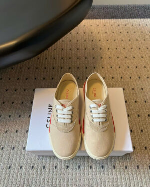 Celine Alan Sneakers With Triomphe In Canvas Shoes