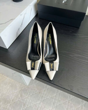 Saint Laurent Leather Anais YSL Pumps Shoes 7cm