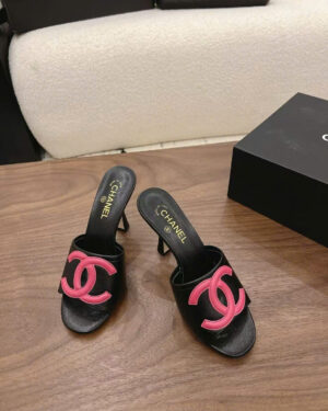 Chanel Coco Mules Lambskin Sandals 10cm