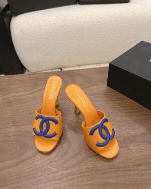 Chanel Coco Mules Lambskin Sandals 10cm