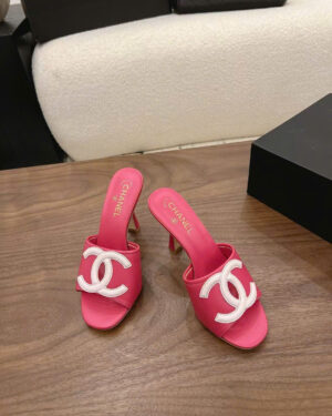 Chanel Coco Mules Lambskin Sandals 10cm