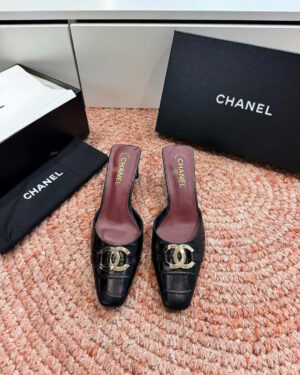 Chanel Interlocking CC Logo Mule