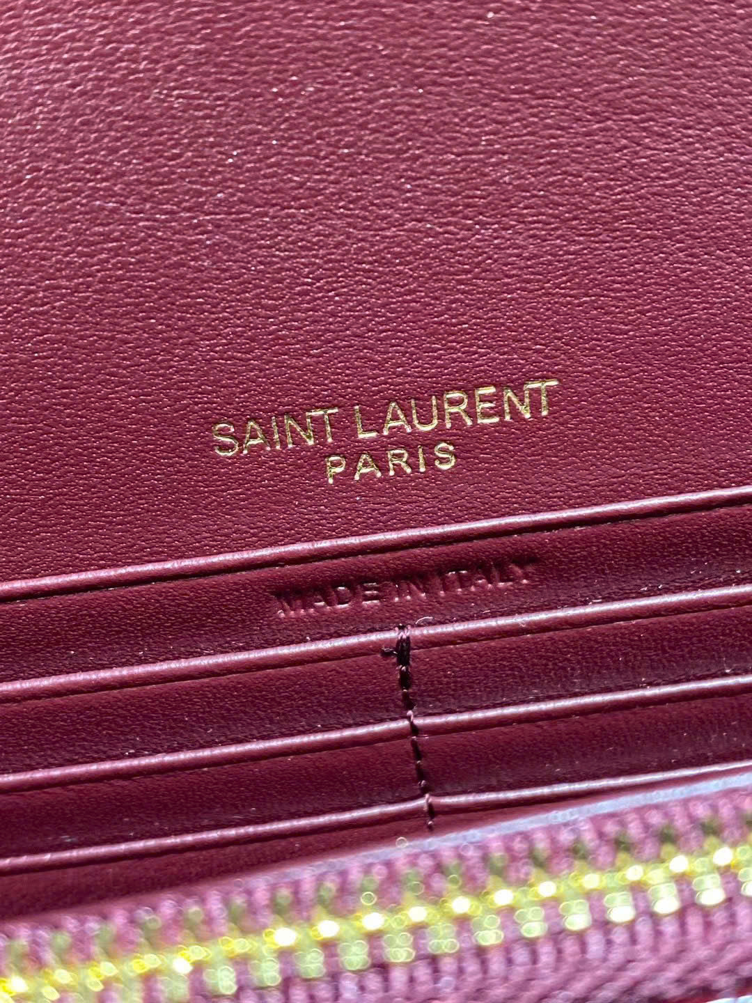 Saint Laurent Cassandre Envelope Chain Wallet in Patent Leather - Image 4