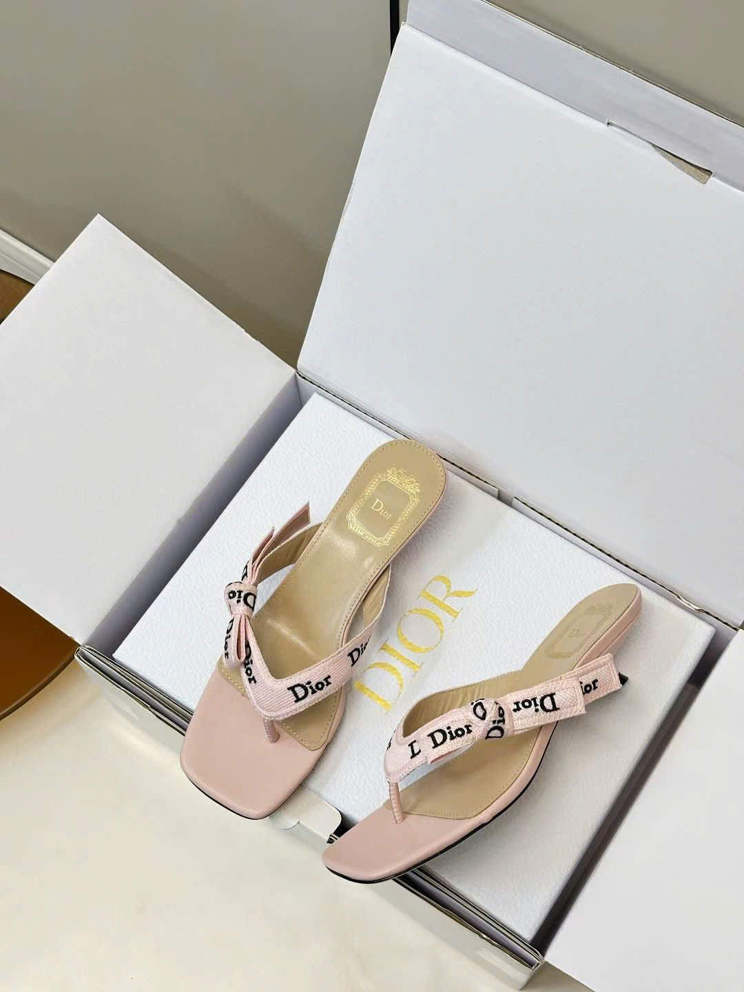 Dior J'Adior Embroidered Thong Sandal - Image 3