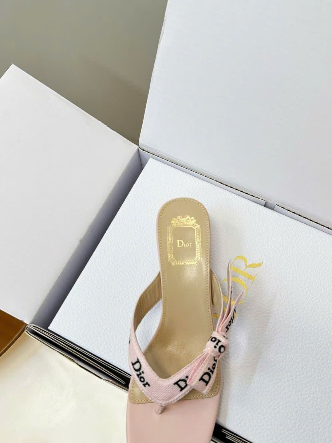 Dior J'Adior Embroidered Thong Sandal - Image 6