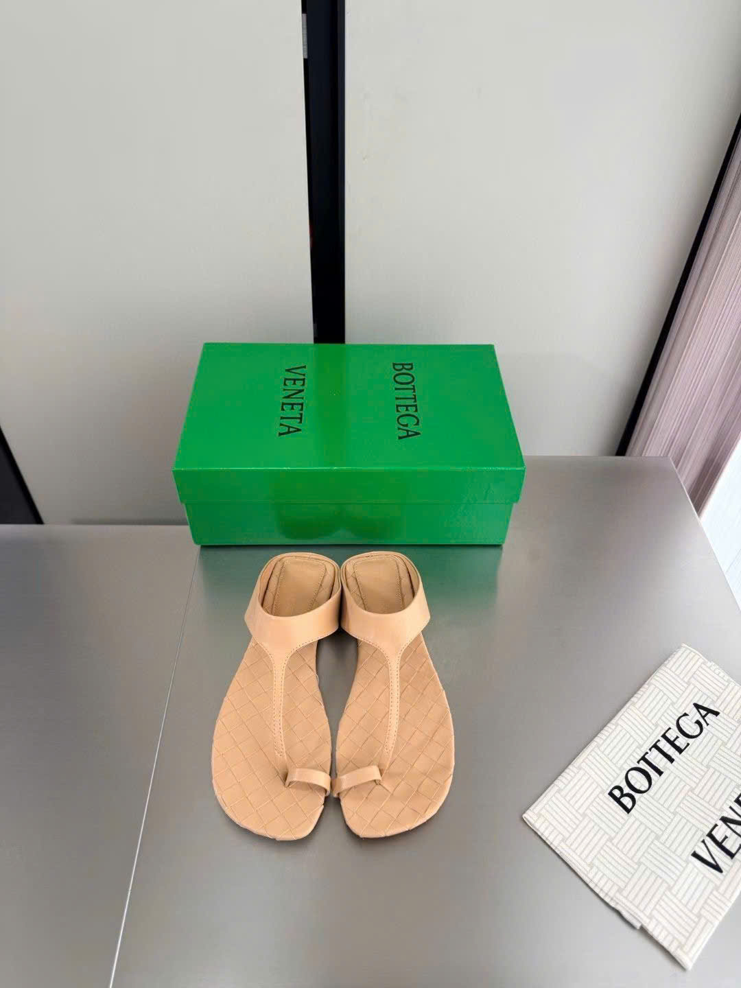 Bottega Veneta Livia Flat Thong Sandal