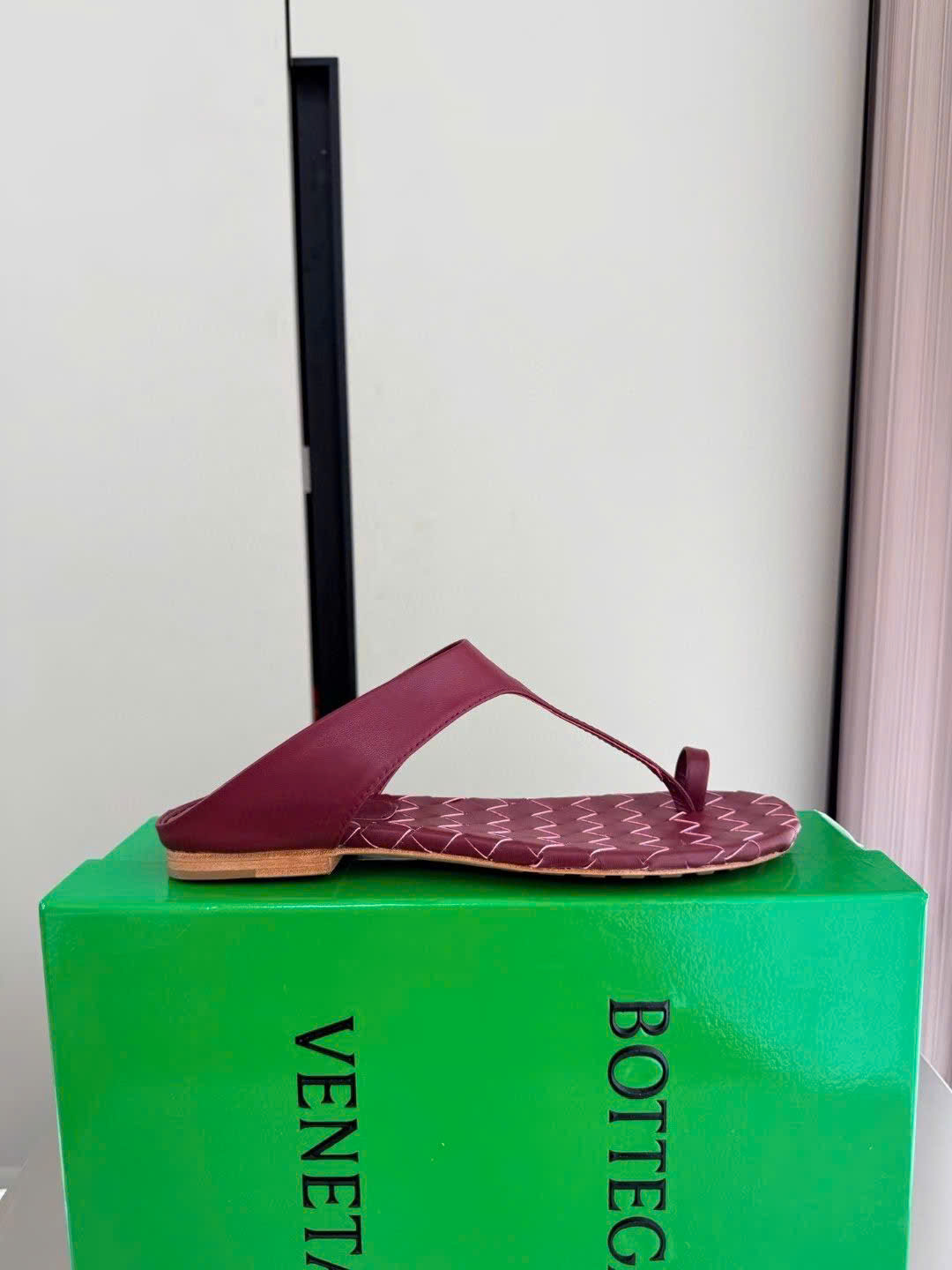 Bottega Veneta Livia Flat Thong Sandal - Image 2