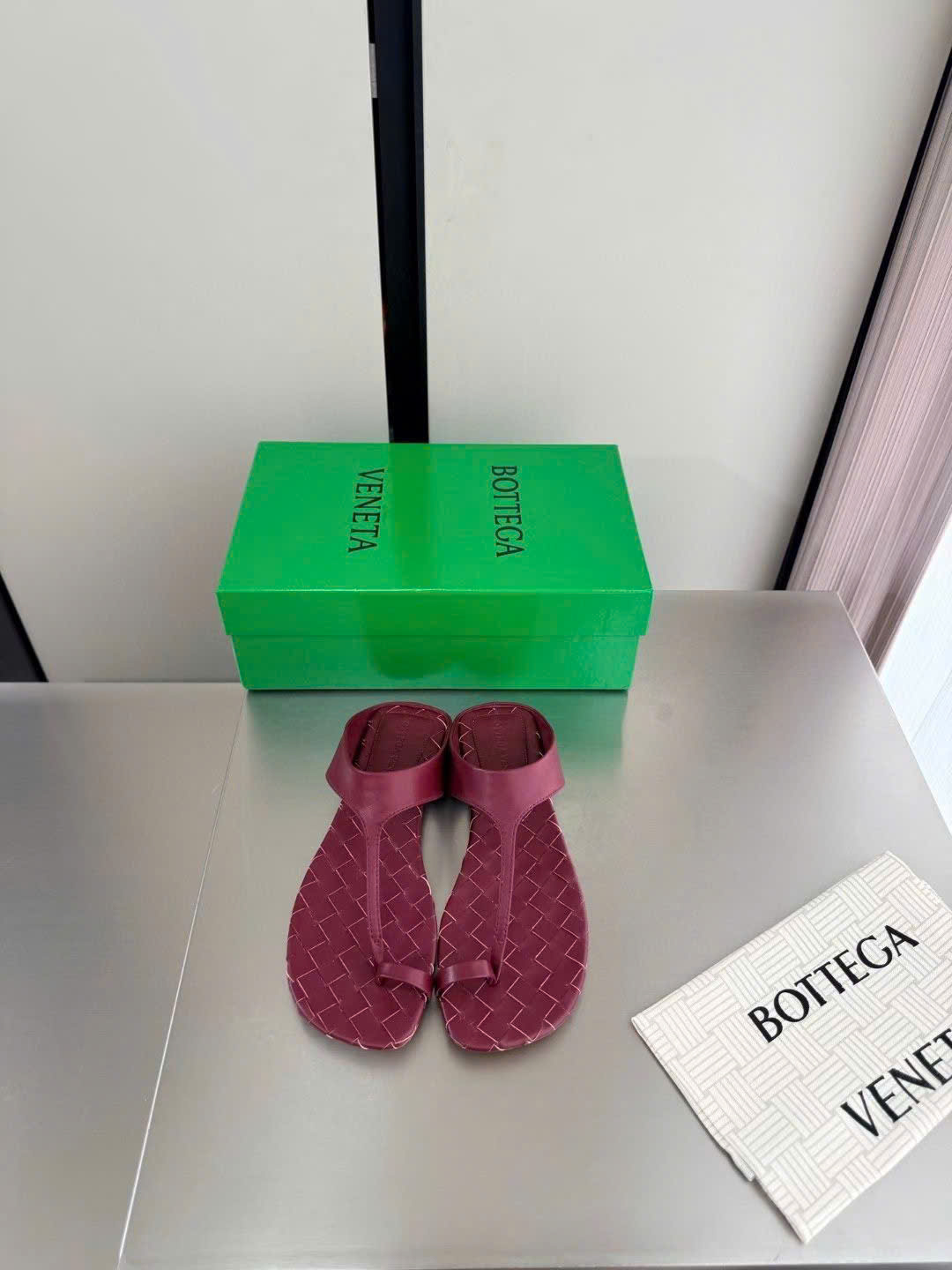 Bottega Veneta Livia Flat Thong Sandal