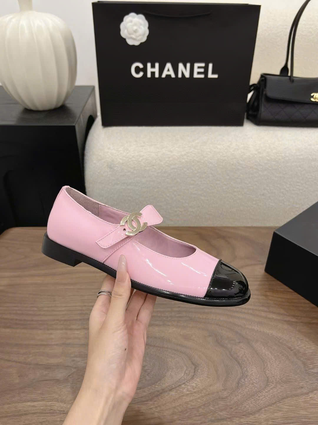 Chanel Patent Mary Jane Shoes - Image 3