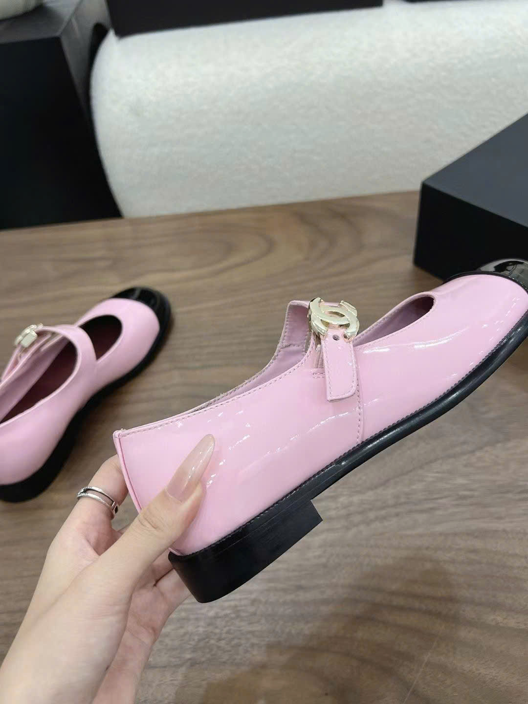 Chanel Patent Mary Jane Shoes - Image 6