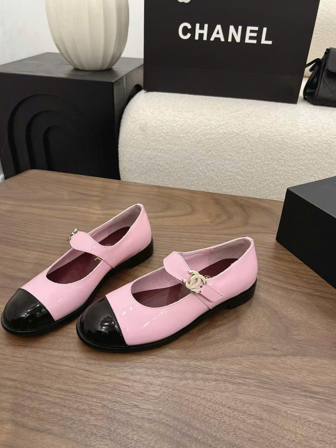 Chanel Patent Mary Jane Shoes - Image 8