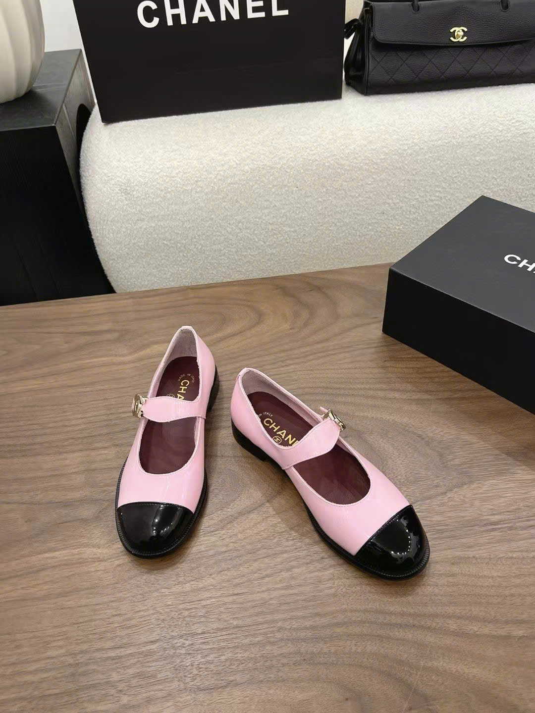 Chanel Patent Mary Jane Shoes - Image 9