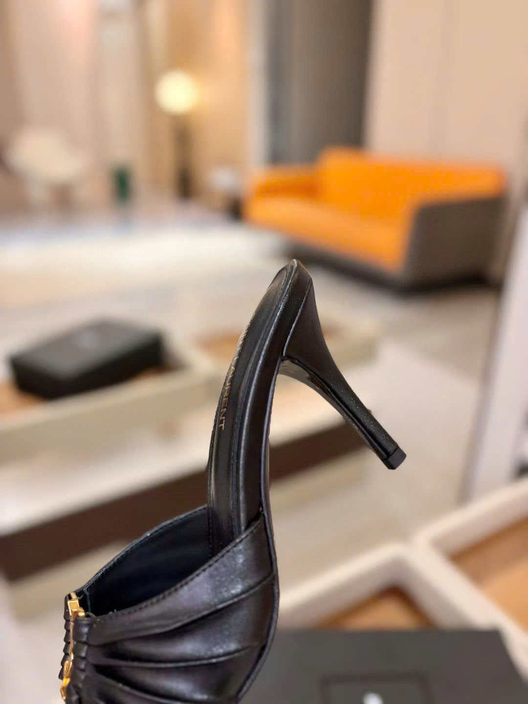 Saint Laurent YSL Babylone Heeled Women's Mules 10cm - Image 6