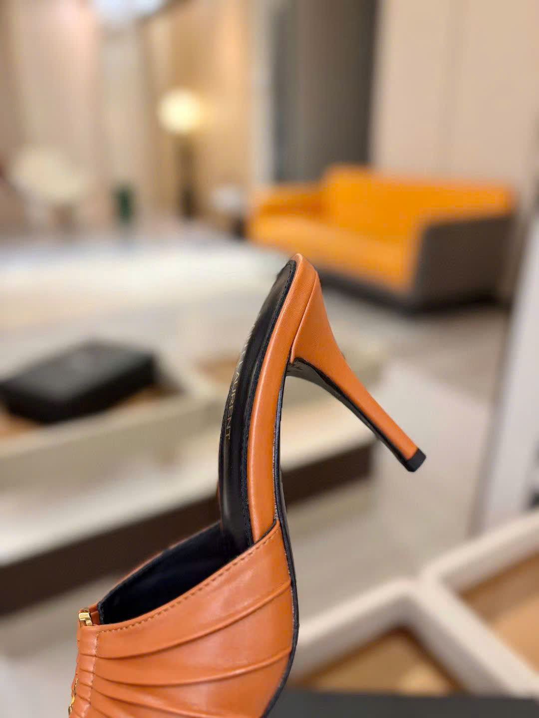 Saint Laurent YSL Babylone Heeled Women's Mules 10cm - Image 6