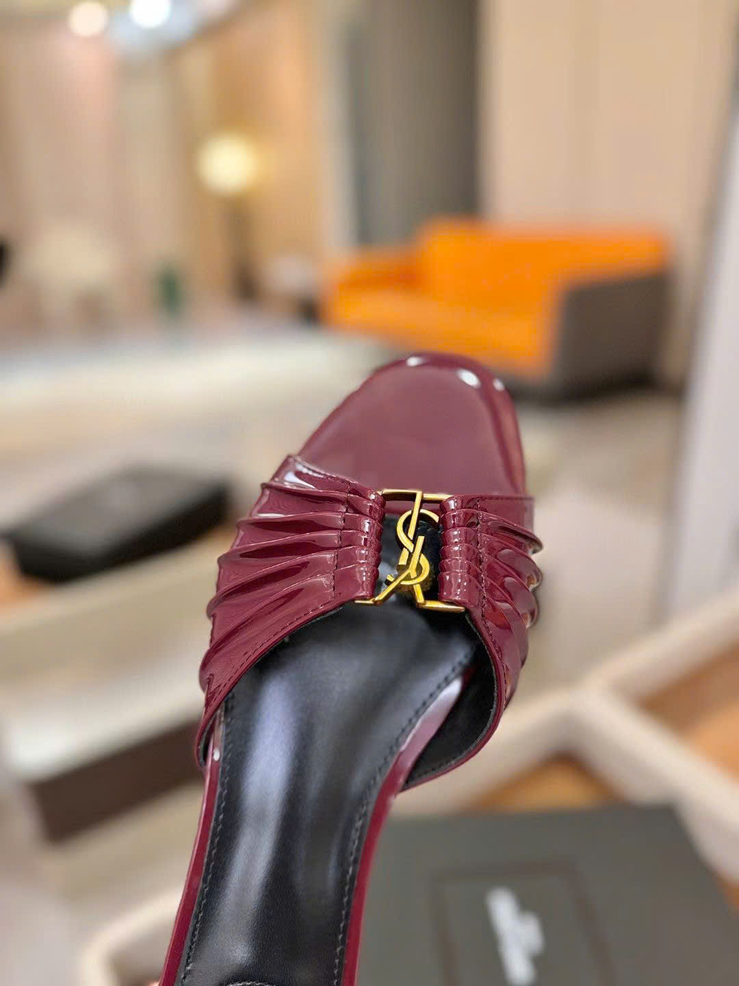 Saint Laurent YSL Babylone Women's Slides - Image 2