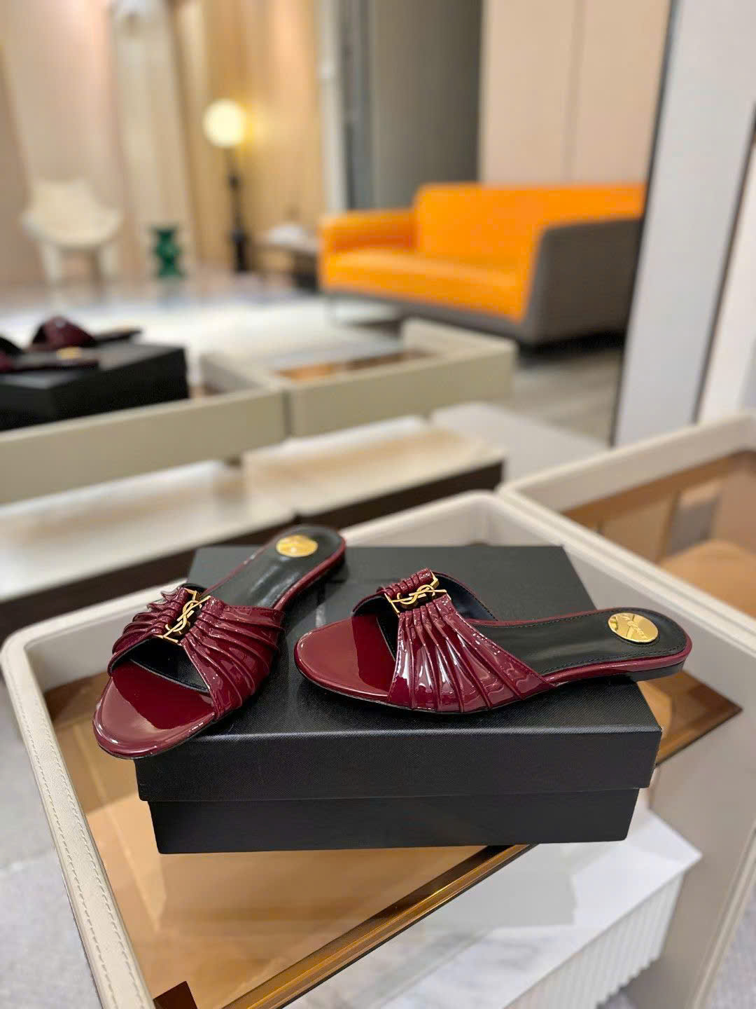 Saint Laurent YSL Babylone Women's Slides - Image 4
