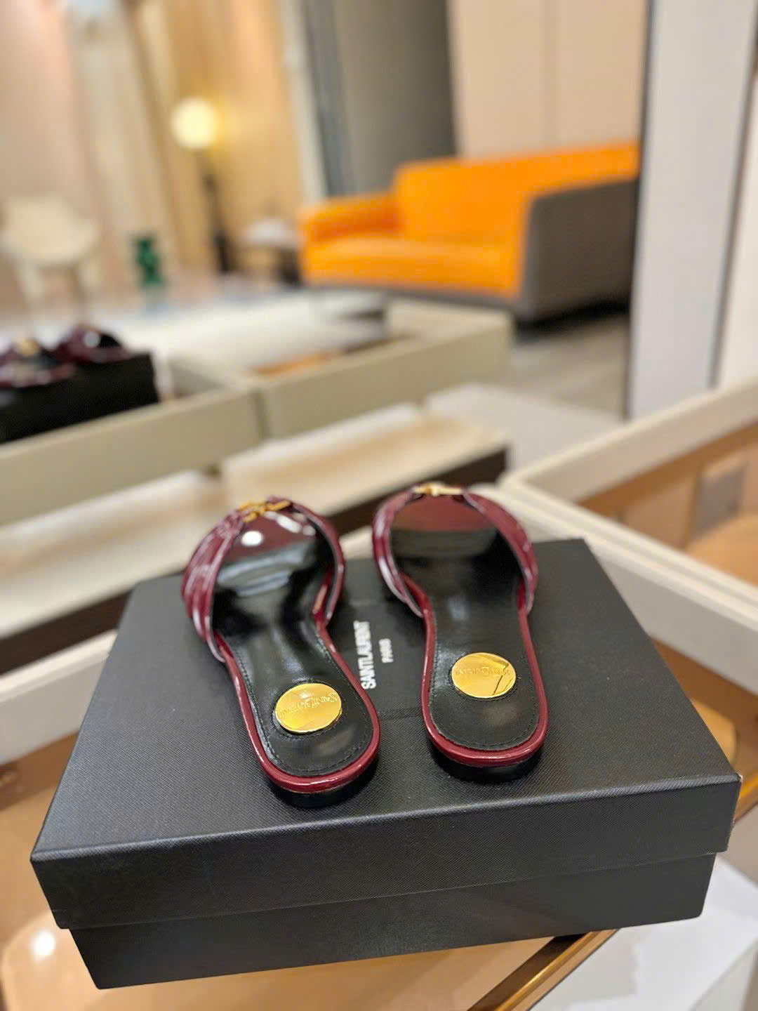 Saint Laurent YSL Babylone Women's Slides - Image 5