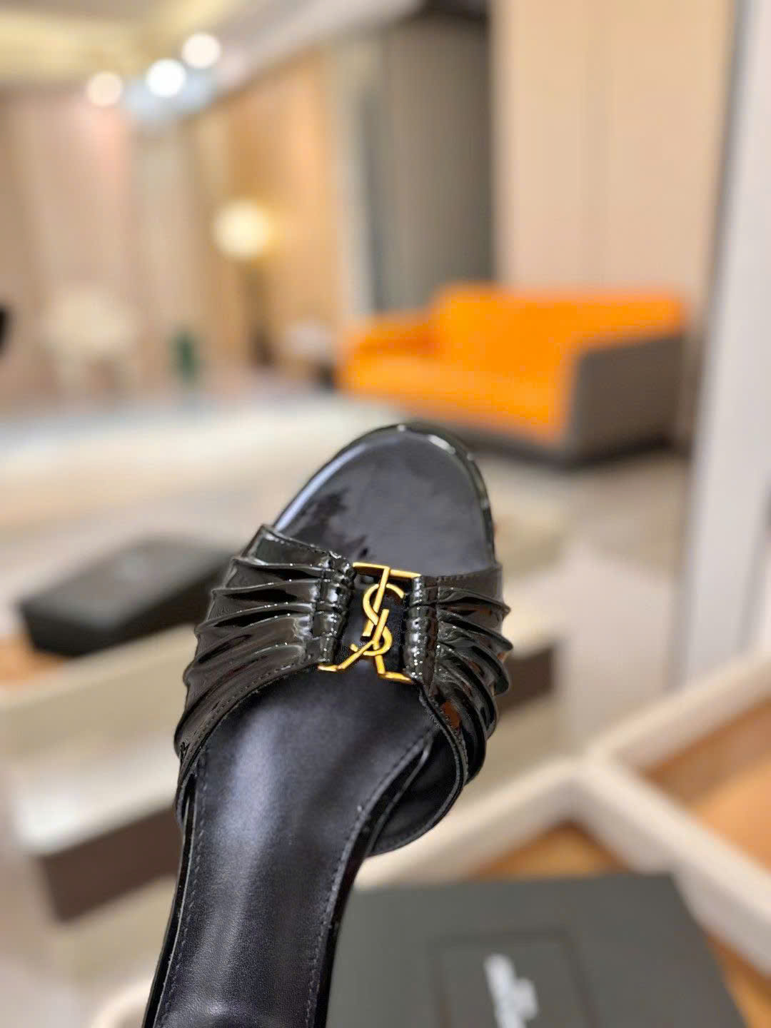 Saint Laurent YSL Babylone Women's Slides - Image 6