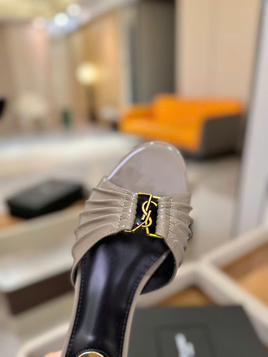 Saint Laurent YSL Babylone Women's Slides - Image 2