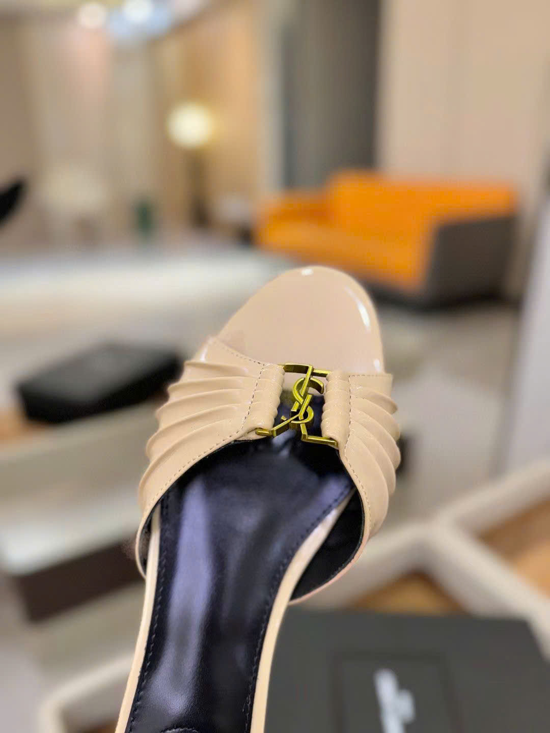 Saint Laurent YSL Babylone Women's Slides - Image 2