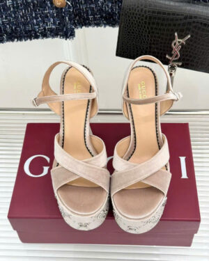 Gucci Sandal with Interlocking G Studs