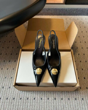 Saint Laurent L'entracte Slingback Pumps Shoes 10cm