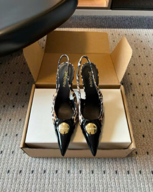 Saint Laurent L'entracte Slingback Pumps Shoes 10cm
