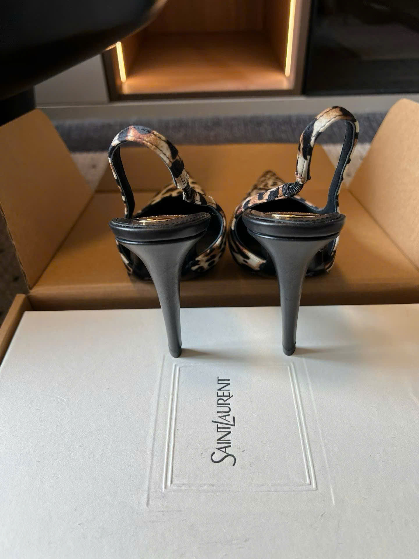Saint Laurent L'entracte Slingback Pumps Shoes 10cm - Image 2