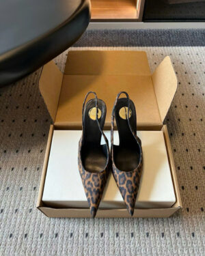 Saint Laurent L'entracte Slingback Pumps Shoes 10cm