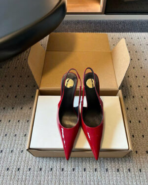 Saint Laurent L'entracte Slingback Pumps Shoes 10cm