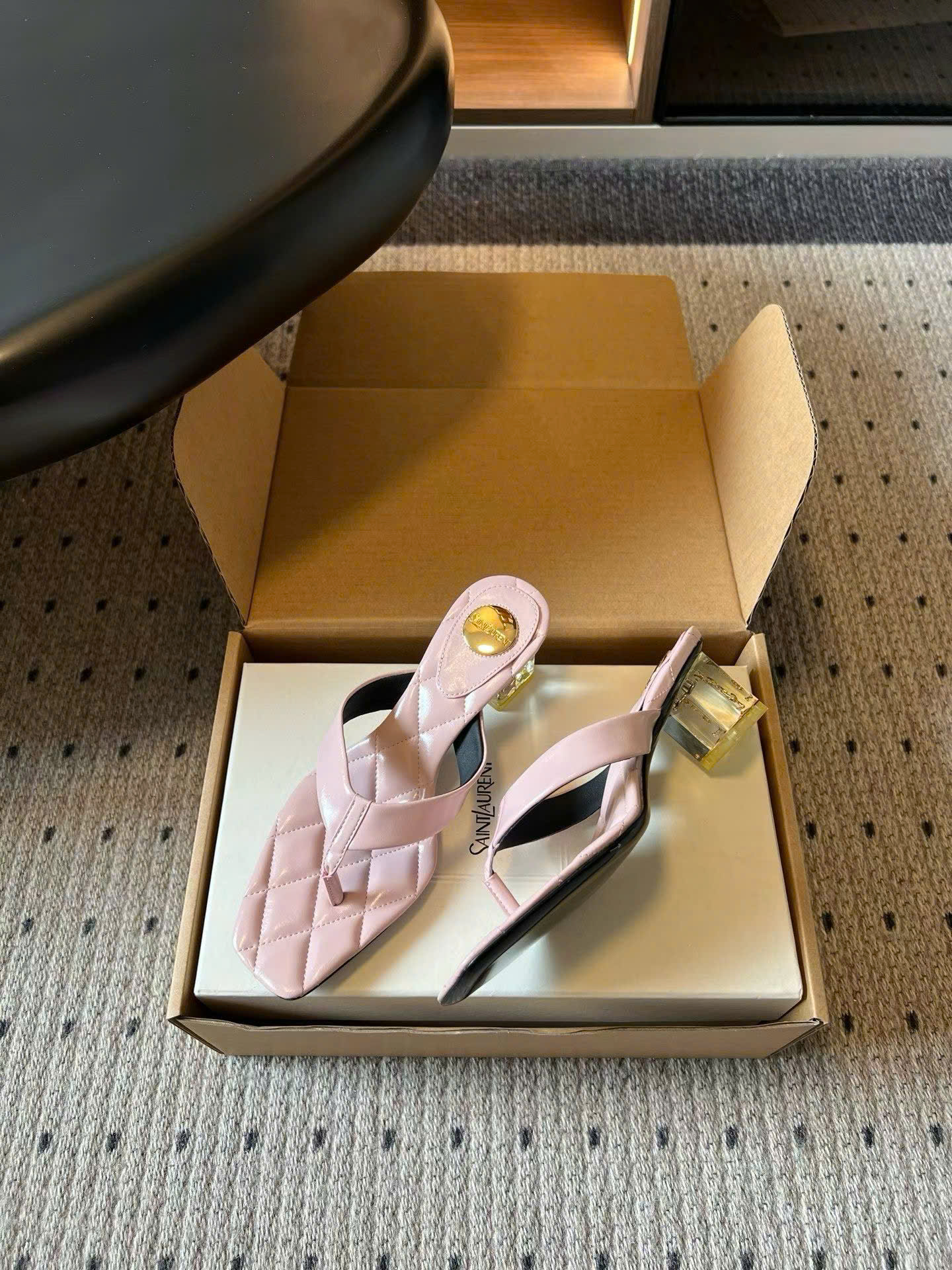 Saint Laurent Sip Sandals Smooth Leather - Image 7