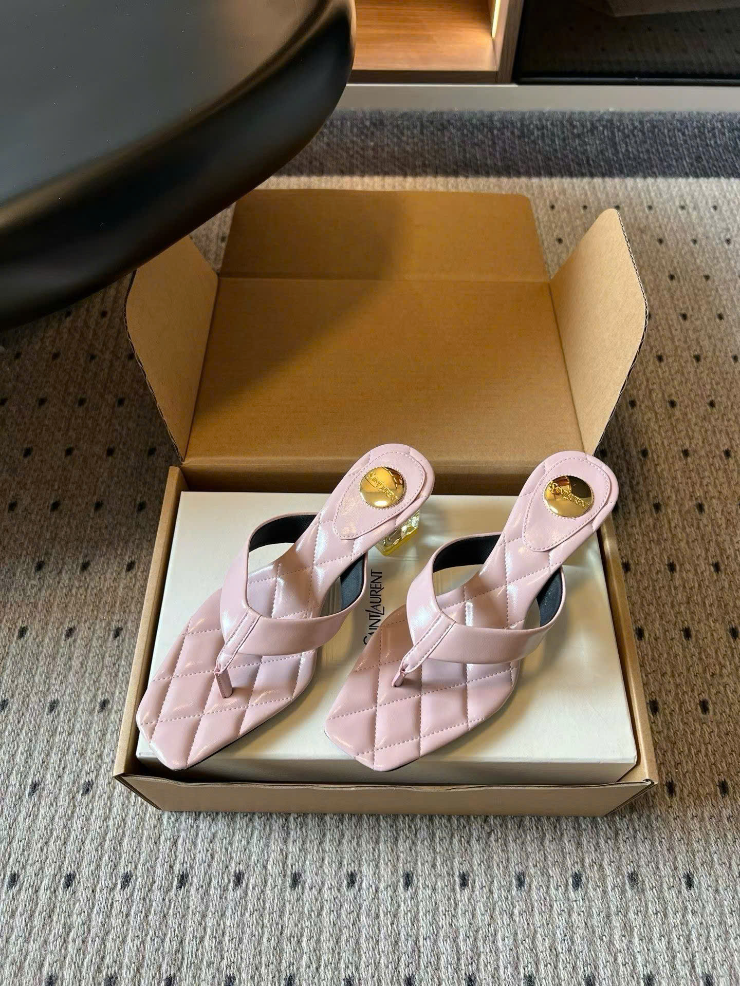 Saint Laurent Sip Sandals Smooth Leather - Image 9